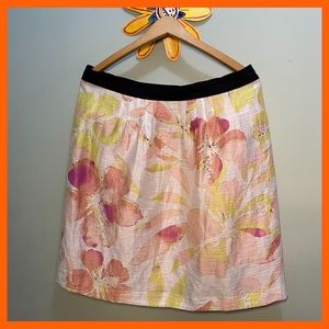 Ann Taylor LOFT Watercolor Skirt Size 12